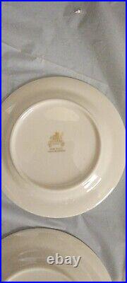 3 Pickard China Industry and transportation Gold trim Desserts free shipping