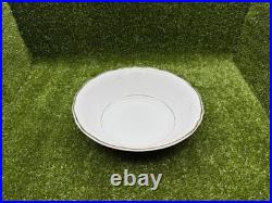 41 Pc Wawel Poland White Gold Trim Porcelain China Dinnerware Set for 8