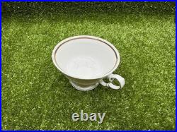 41 Pc Wawel Poland White Gold Trim Porcelain China Dinnerware Set for 8