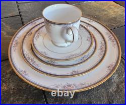 42 Piece Noritake Ontario 3763 Fine China 2 Bowls 8 Place Settings 24 K Gold Rim