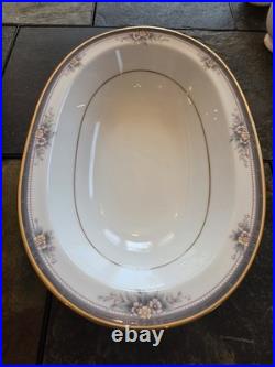42 Piece Noritake Ontario 3763 Fine China 2 Bowls 8 Place Settings 24 K Gold Rim