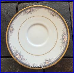 42 Piece Noritake Ontario 3763 Fine China 2 Bowls 8 Place Settings 24 K Gold Rim
