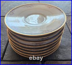 42 Piece Noritake Ontario 3763 Fine China 2 Bowls 8 Place Settings 24 K Gold Rim