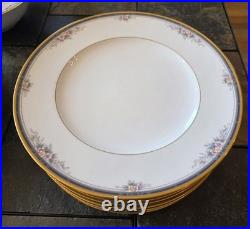 42 Piece Noritake Ontario 3763 Fine China 2 Bowls 8 Place Settings 24 K Gold Rim