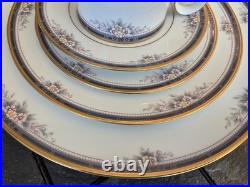 42 Piece Noritake Ontario 3763 Fine China 2 Bowls 8 Place Settings 24 K Gold Rim