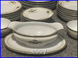 43 Piece Noritake China'20s Set Romance 76835 Japan Gold Trim Plates good gold