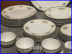 43 Piece Noritake China'20s Set Romance 76835 Japan Gold Trim Plates good gold