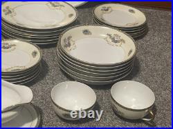 43 Piece Noritake China'20s Set Romance 76835 Japan Gold Trim Plates good gold