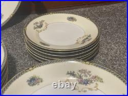 43 Piece Noritake China'20s Set Romance 76835 Japan Gold Trim Plates good gold
