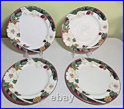 46-Pc Tienshan Magnolia Fine China-5 Pc Service for 8 + 6 Pc Service-Pristine