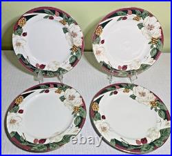 46-Pc Tienshan Magnolia Fine China-5 Pc Service for 8 + 6 Pc Service-Pristine