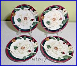 46-Pc Tienshan Magnolia Fine China-5 Pc Service for 8 + 6 Pc Service-Pristine