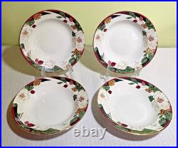 46-Pc Tienshan Magnolia Fine China-5 Pc Service for 8 + 6 Pc Service-Pristine