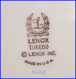 46 Pcs Lenox TUXEDO Pattern Cups/Saucers/Dinner Plates/Soup/Fruit/Dessert LOCAL
