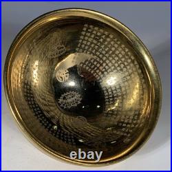 4.9 China Old Retro Porcelain Song Jian Kiln Marked Gold Scripture Tea Cup Bowl