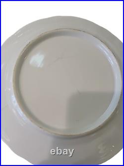 4 Vintage Three Crown China Gold Floral Hand Painted Plate 7 1/2 Diameter