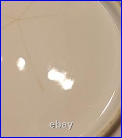 4 Vintage Three Crown China Gold Floral Hand Painted Plate 7 1/2 Diameter