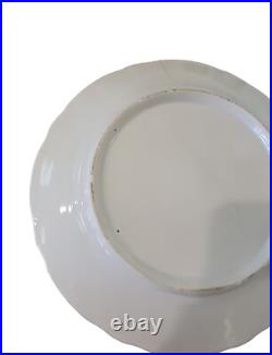 4 Vintage Three Crown China Gold Floral Hand Painted Plate 7 1/2 Diameter