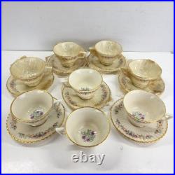 53 Pieces Lenox Cinderella V308 Fluted Edge Gold Trim Service For 8