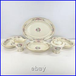 53 Pieces Lenox Cinderella V308 Fluted Edge Gold Trim Service For 8