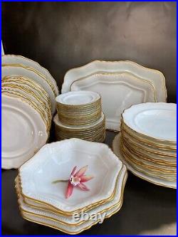 58 pieces 1920-30's Pirkenhammer Czechoslovakia porcelain china dinnerware set