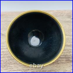 5 China Antique porcelain Jian kiln in Song Dynasty Black hare's hair Gold cup