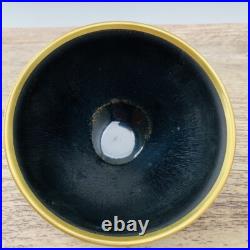 5 China Antique porcelain Jian kiln in Song Dynasty Black hare's hair Gold cup