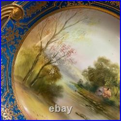 5pc RARE EARLY 1900's ANTIQUE NORITAKE CHINA HAND PAINTED SWEETS SET GOLD GUILD