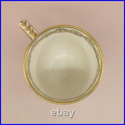 #67 by Chelsea Derby Puce Mark Coffee Cup & Saucer Gilt Molded Fluted Swirl #67 by Chelsea Derby Puce Mark Coffee Cup & Saucer Gilt Molded Fluted Swirl