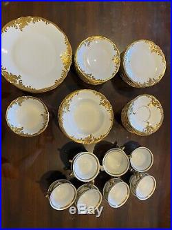 69 Pcs WAWEL Polish White And Gold Dinnerware China Set Poland Porcelain