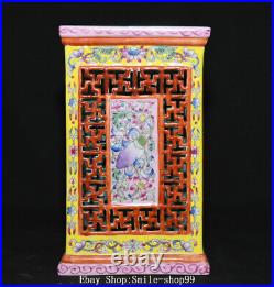 6.2 Qianlong Dynasty Enamel Colour Porcelain Gold Flower Pen Container Pot 6.2 Qianlong Dynasty Enamel Colour Porcelain Gold Flower Pen Container Pot