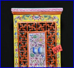 6.2 Qianlong Dynasty Enamel Colour Porcelain Gold Flower Pen Container Pot 6.2 Qianlong Dynasty Enamel Colour Porcelain Gold Flower Pen Container Pot