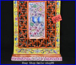 6.2 Qianlong Dynasty Enamel Colour Porcelain Gold Flower Pen Container Pot 6.2 Qianlong Dynasty Enamel Colour Porcelain Gold Flower Pen Container Pot