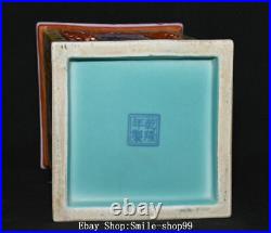 6.2 Qianlong Dynasty Enamel Colour Porcelain Gold Flower Pen Container Pot 6.2 Qianlong Dynasty Enamel Colour Porcelain Gold Flower Pen Container Pot