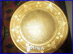 6 Omar Guild Studios Gold Encrusted Dessert Plates Thomas Bavaria