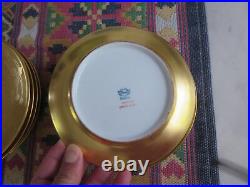 6 Omar Guild Studios Gold Encrusted Dessert Plates Thomas Bavaria