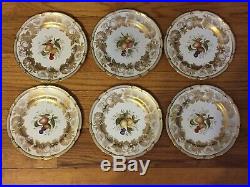 6 Spode China Golden Valley Salad / Luncheon Plates Set No 2