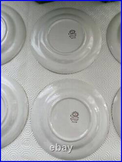 6 White/Gold Imperial Service Salem China Victorian 23 KT Lennox Plates/server