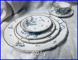 6 pc, Havilland Montmery Limoges Floral Porcelain Dinner Set (12 sets avail)