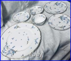 6 pc, Havilland Montmery Limoges Floral Porcelain Dinner Set (12 sets avail)