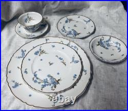 6 pc, Havilland Montmery Limoges Floral Porcelain Dinner Set (12 sets avail)