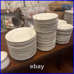 75-Piece Totally Today China 15 Service Dinnerware Set -Ivory with Gold Trim