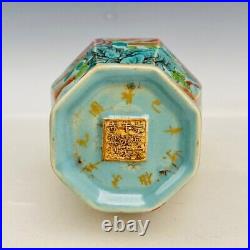 7Ru porcelain vase with gold and color