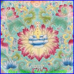 7''Qing Yongzheng Marked Enamel Colour Porcelain Gold Peach Wine Tea Pot Flagon