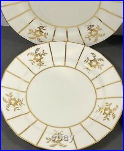7 Vintage Cauldon China England TIFFANY & CO New York 8 Plates White And Gold