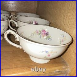 81pc Johann Haviland Bavaria Floral Splendor China Set Gold Trim 12 Place