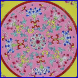 8.3 China Gold Painted Enamel Color Porcelain 8 Treasure Pattern Flower Plate