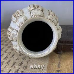 8.6 China Silver Light Kiln Porcelain Gold Silver Glaze Decorative Pattern Vase