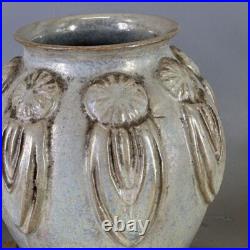 8.6 China Silver Light Kiln Porcelain Gold Silver Glaze Decorative Pattern Vase