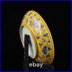 8.6 china old antique ming dynasty xuande mark porcelain flower pattern plate